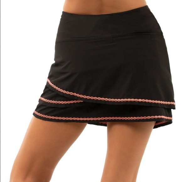 Lucky in Love Lurex Flora Scallop Skort M and XL NWT - Picture 3 of 15